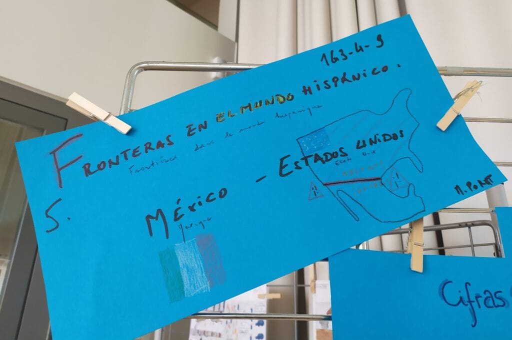 KLASSENPROJEKT : 35 JAHRE MAUERFALL "GRENZMAUERN UBERWINDER" - PROJET INTERDISCIPLINAIRE : 35 ans après la chute du mur de Berlin, les murs-frontières aujourd'hui 59 43 ESPAGNOL Frontiere Mexique USA 1