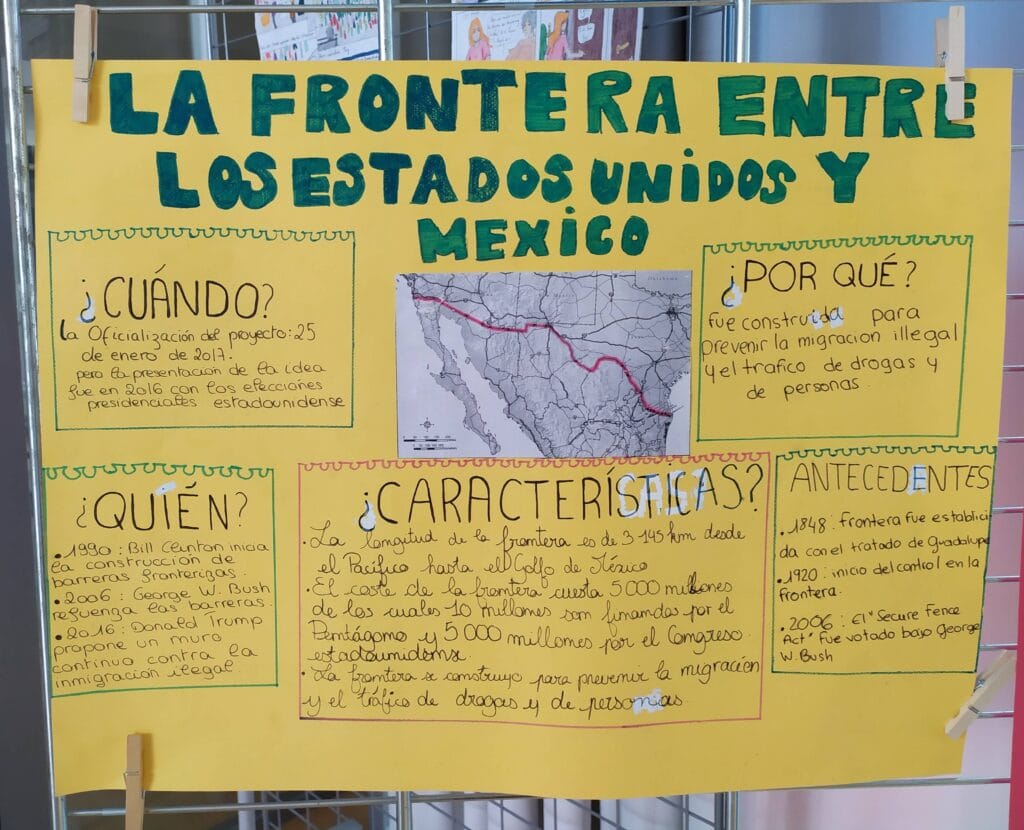 KLASSENPROJEKT : 35 JAHRE MAUERFALL "GRENZMAUERN UBERWINDER" - PROJET INTERDISCIPLINAIRE : 35 ans après la chute du mur de Berlin, les murs-frontières aujourd'hui 62 45 2