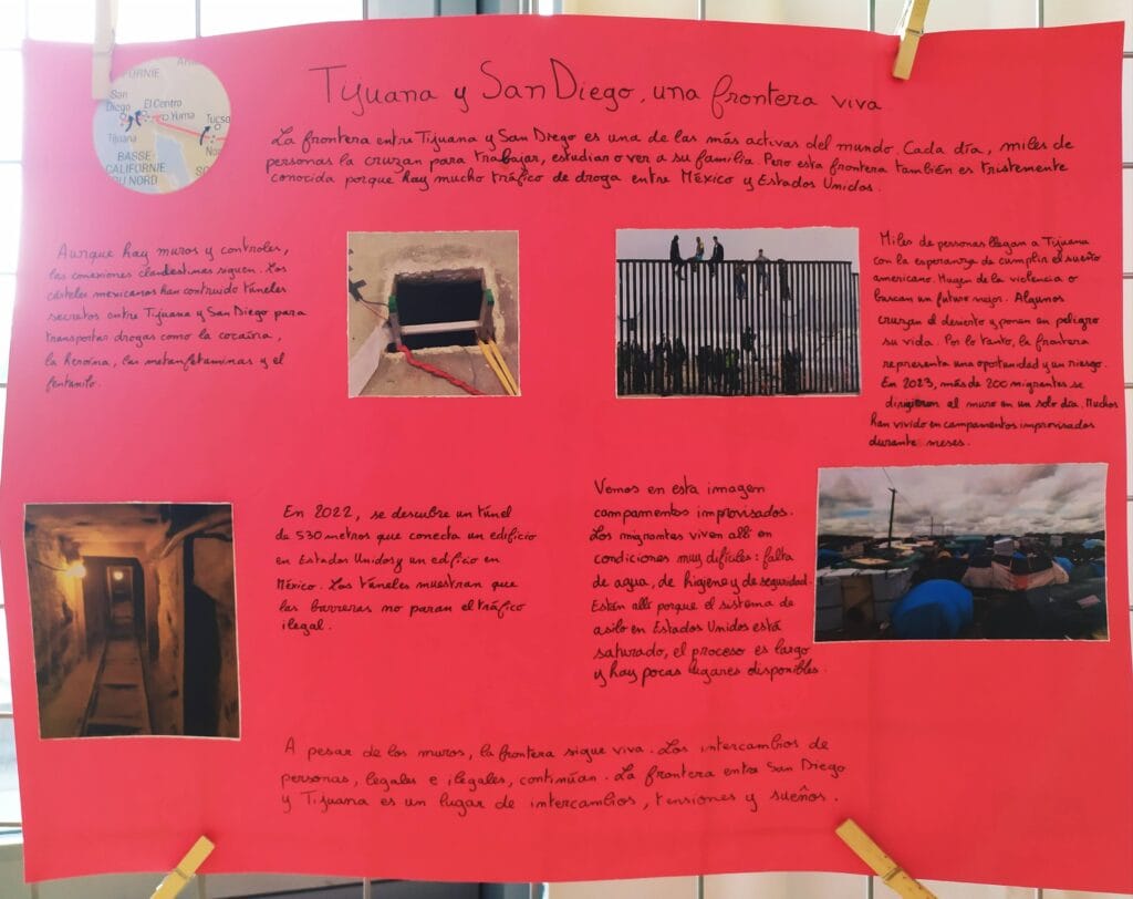 KLASSENPROJEKT : 35 JAHRE MAUERFALL "GRENZMAUERN UBERWINDER" - PROJET INTERDISCIPLINAIRE : 35 ans après la chute du mur de Berlin, les murs-frontières aujourd'hui 66 48 1