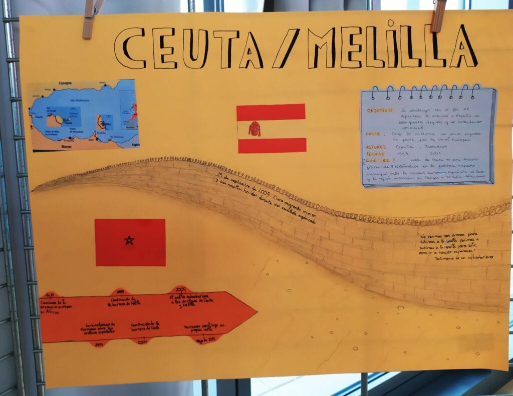 KLASSENPROJEKT : 35 JAHRE MAUERFALL "GRENZMAUERN UBERWINDER" - PROJET INTERDISCIPLINAIRE : 35 ans après la chute du mur de Berlin, les murs-frontières aujourd'hui 70 52 1