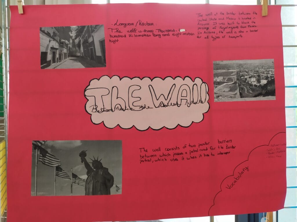 KLASSENPROJEKT : 35 JAHRE MAUERFALL "GRENZMAUERN UBERWINDER" - PROJET INTERDISCIPLINAIRE : 35 ans après la chute du mur de Berlin, les murs-frontières aujourd'hui 74 55 1 1