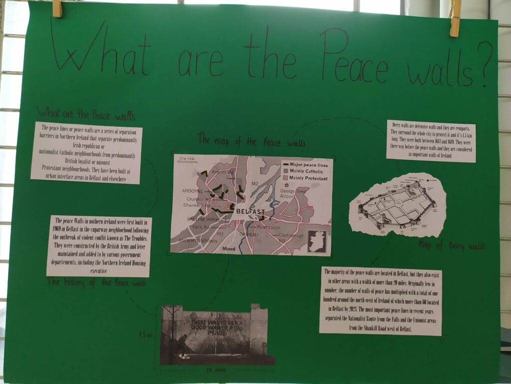 KLASSENPROJEKT : 35 JAHRE MAUERFALL "GRENZMAUERN UBERWINDER" - PROJET INTERDISCIPLINAIRE : 35 ans après la chute du mur de Berlin, les murs-frontières aujourd'hui 79 60 4