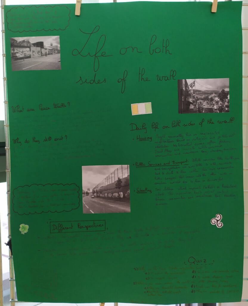 KLASSENPROJEKT : 35 JAHRE MAUERFALL "GRENZMAUERN UBERWINDER" - PROJET INTERDISCIPLINAIRE : 35 ans après la chute du mur de Berlin, les murs-frontières aujourd'hui 84 62 1