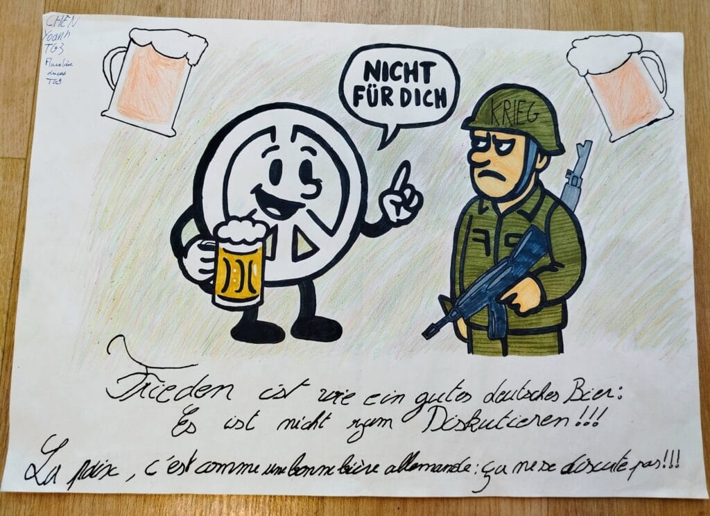 KLASSENPROJEKT : 35 JAHRE MAUERFALL "GRENZMAUERN UBERWINDER" - PROJET INTERDISCIPLINAIRE : 35 ans après la chute du mur de Berlin, les murs-frontières aujourd'hui 87 65 East side Gallery Descartes 3 1